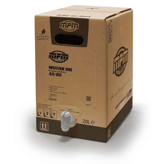 MPM 0W30 Motorolie Premium Synthetic V | 20 liter | Bag In Box | 05000V