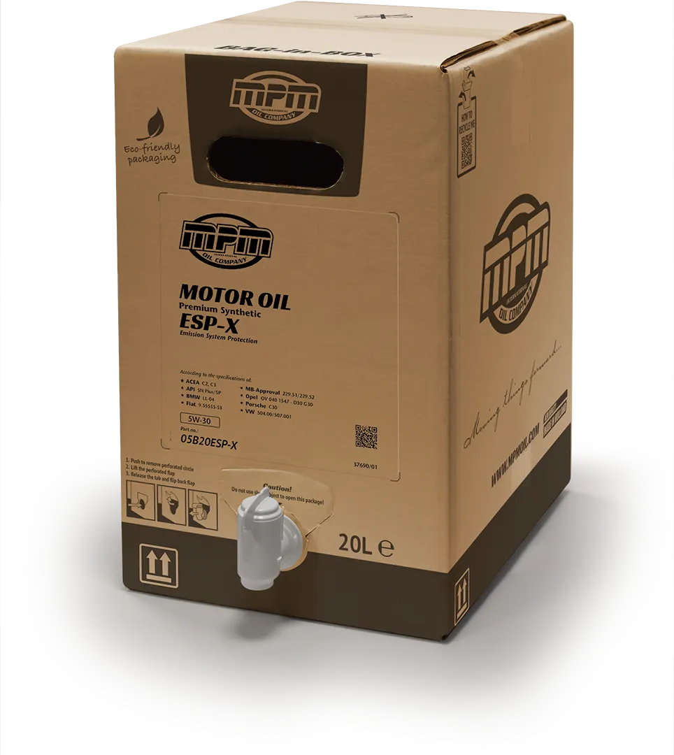 MPM Motorolie 5w40 Premium Synthetic ESP-X | 20 liter | Bag In Box | 05000ESPX