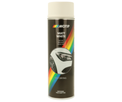Motip Rallye wit mat | 500 ml spuitbus / spray | nummer 04002