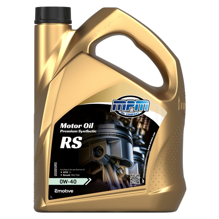 MPM Motorolie 0W40 Premium Synthetic Renault Sport Alpine l 5 Liter l 05000RS
