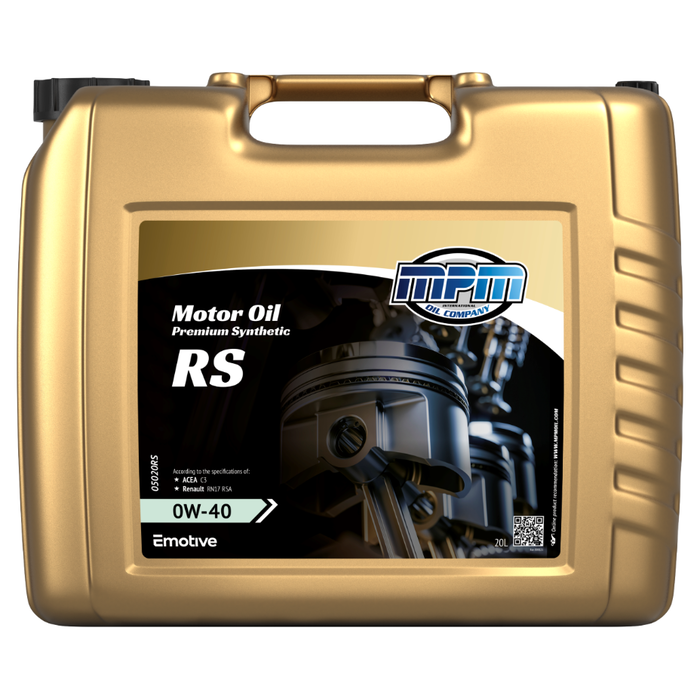 MPM Motorolie 0W40 Premium Synthetic Renault Sport Alpine l 20 Liter l 05020RS