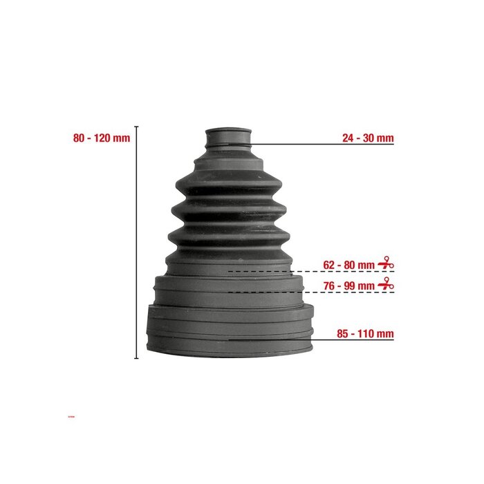 Womi Aandrijfashoezen W506 - Standaard - Doos á 12 stuks
