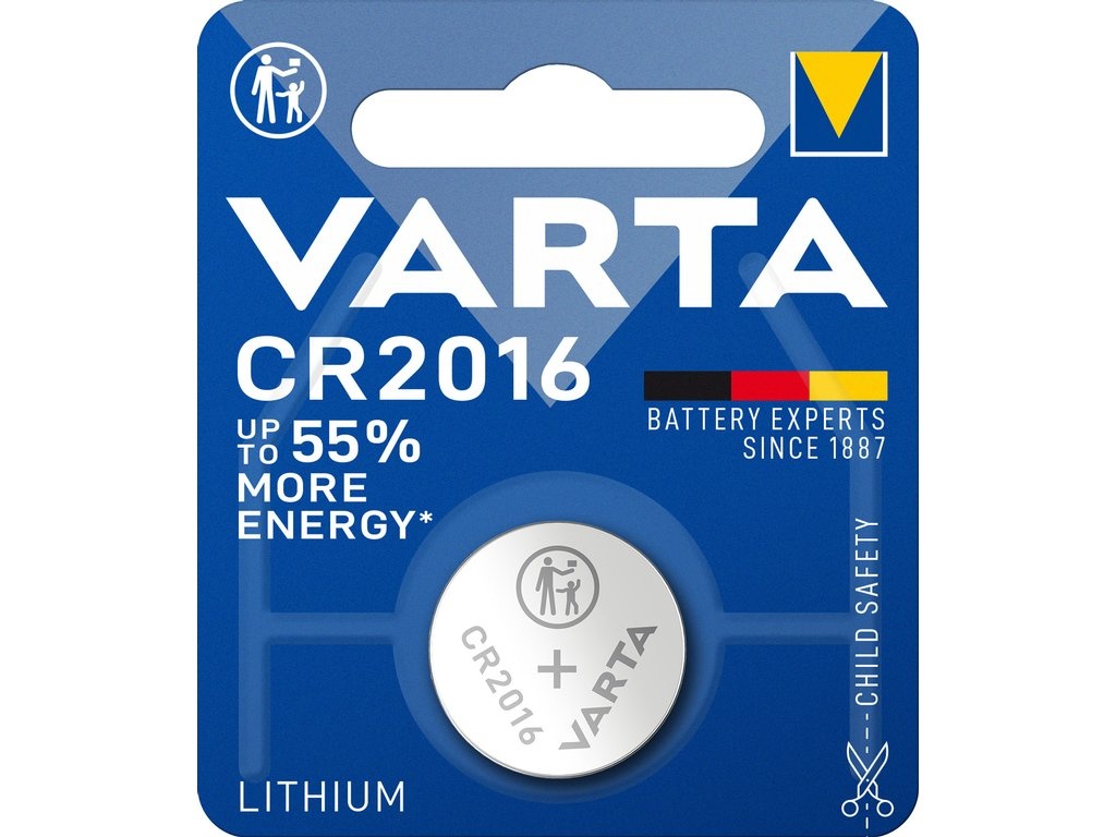 Varta batterijen Knoopcelbatterij CR2016