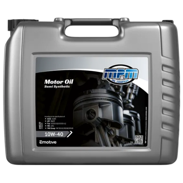 MPM 10W40 Motorolie half synthetisch | 20 Liter | 04020