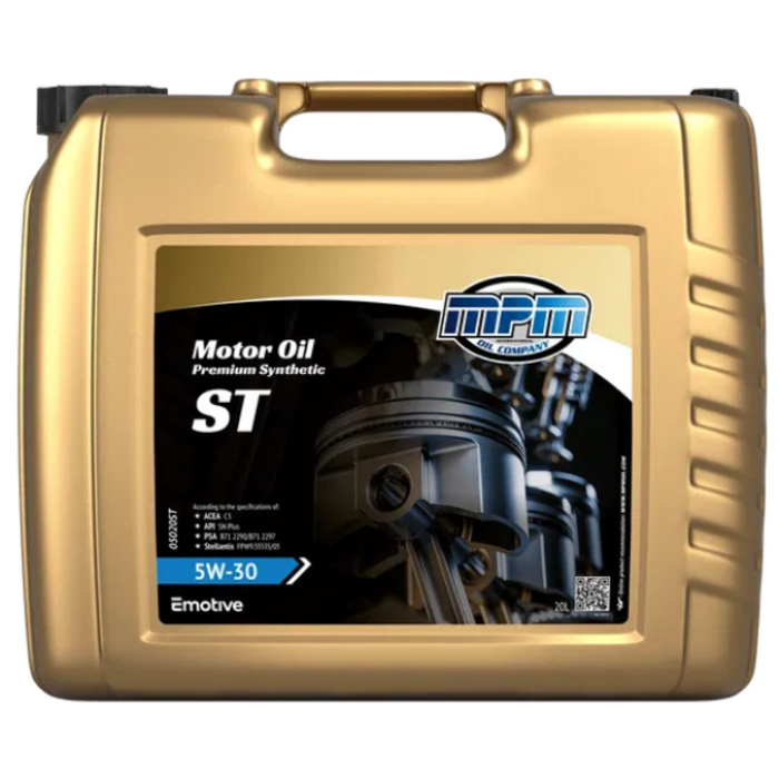MPM Motorolie 5w30 premium synthetic ST I 20 liter I 05020ST