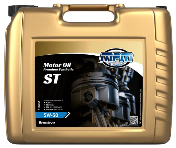 MPM Motorolie 5w30 premium synthetic ST I 20 liter I 05020ST