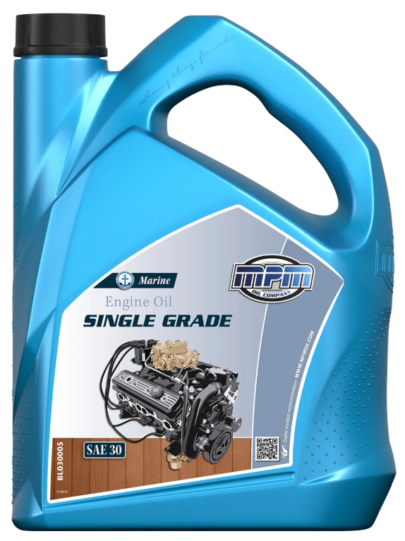 MPM Motorboot Motorolie SAE 30 FC-W Single Grade Mineraal | 5 Liter | BL030005