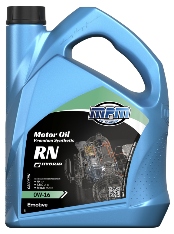 MPM Motorolie 0W16 RN Premium Synthetisch | 5 Liter | 08005RN