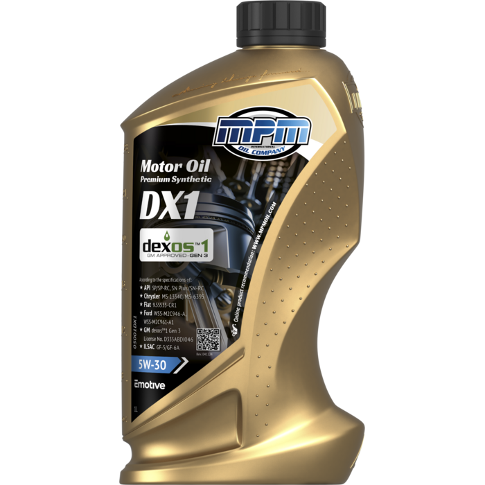 MPM Motorolie 5w30 Dexos1 Premium Synthetic | 1 Liter | 05001DX1