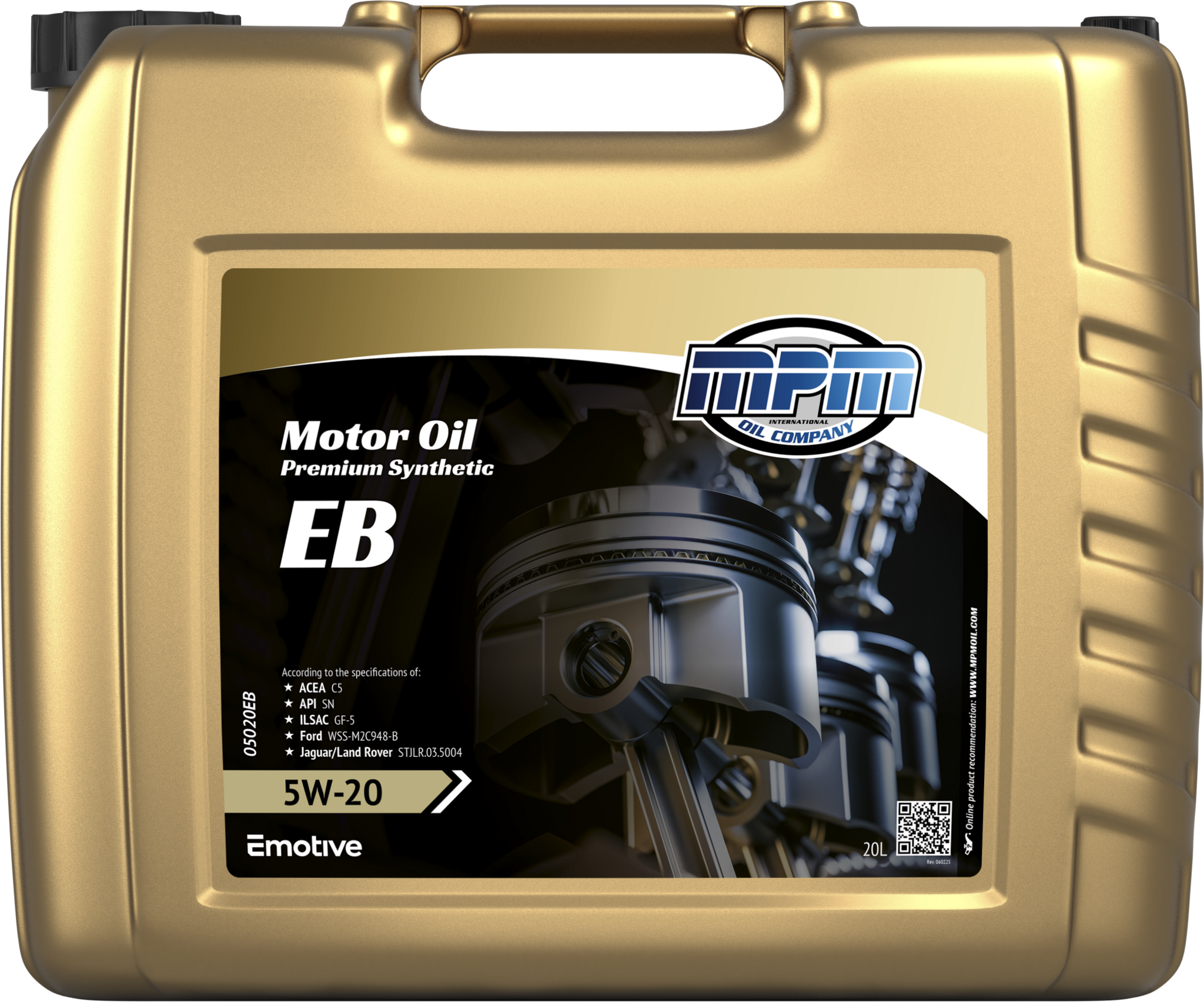 MPM Motorolie 5w20 EB Premium Synthetic | 20 Liter | 05020EB