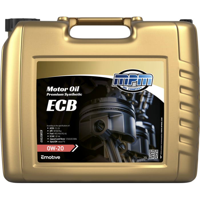 MPM Motorolie 0W20 Premium Synthetic | 20 Liter | 05020ECB