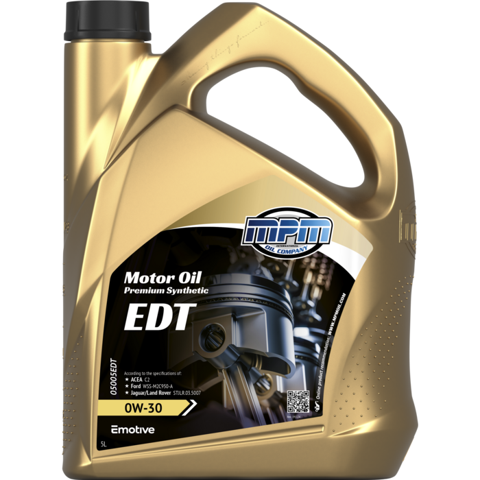 MPM Motorolie 0w30 EDT Premium Synthetic | 5 Liter | 05005EDT