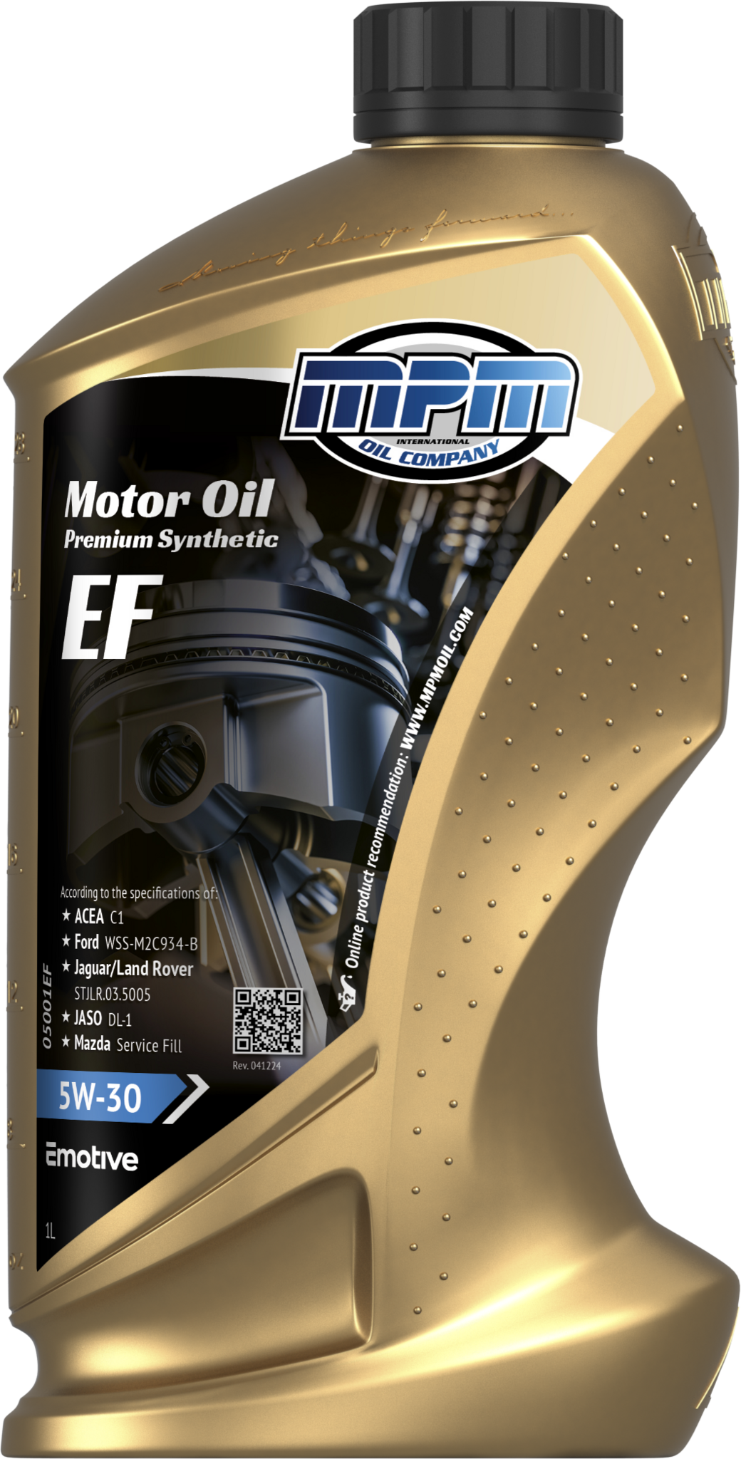 MPM Motorolie 5w30 Mazda/ Jaquar Premium Synthetic | 1 Liter | 05001EF