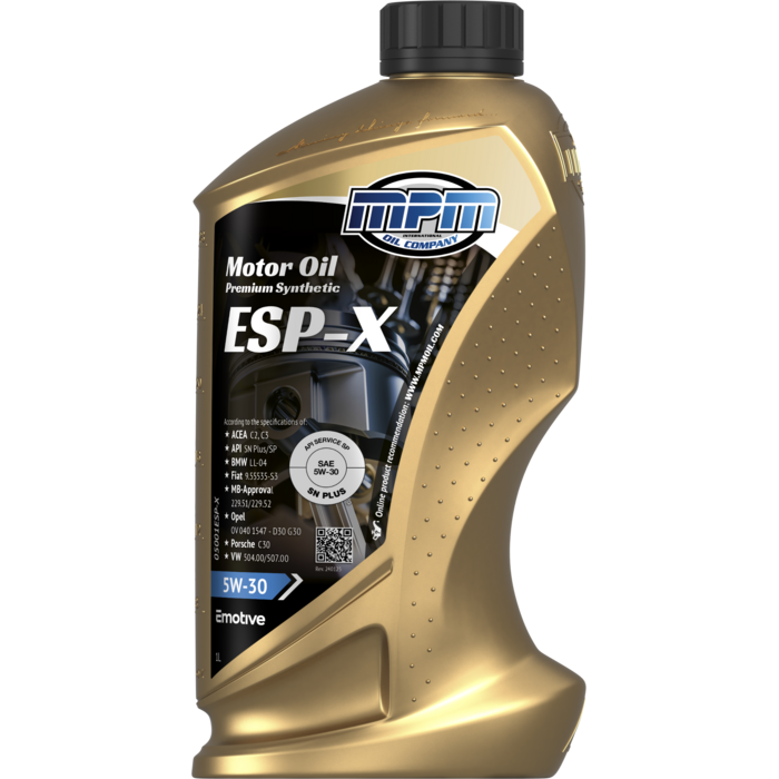MPM Motorolie 5w30 ESP-X Premium Synthetic VAG longlife 504.00/507.00 | 1 Liter