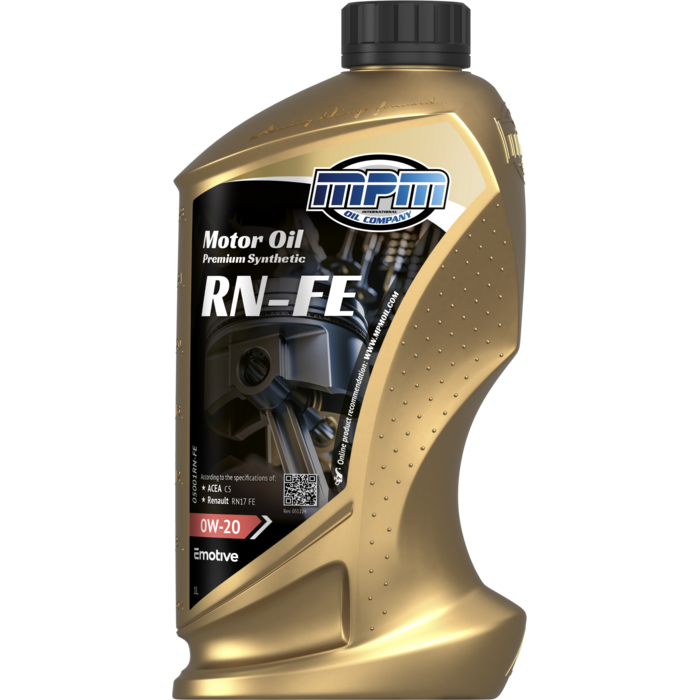 MPM Motorolie 0w20 RN-FE Premium Synthetic I 1 liter I 05001RN-FE