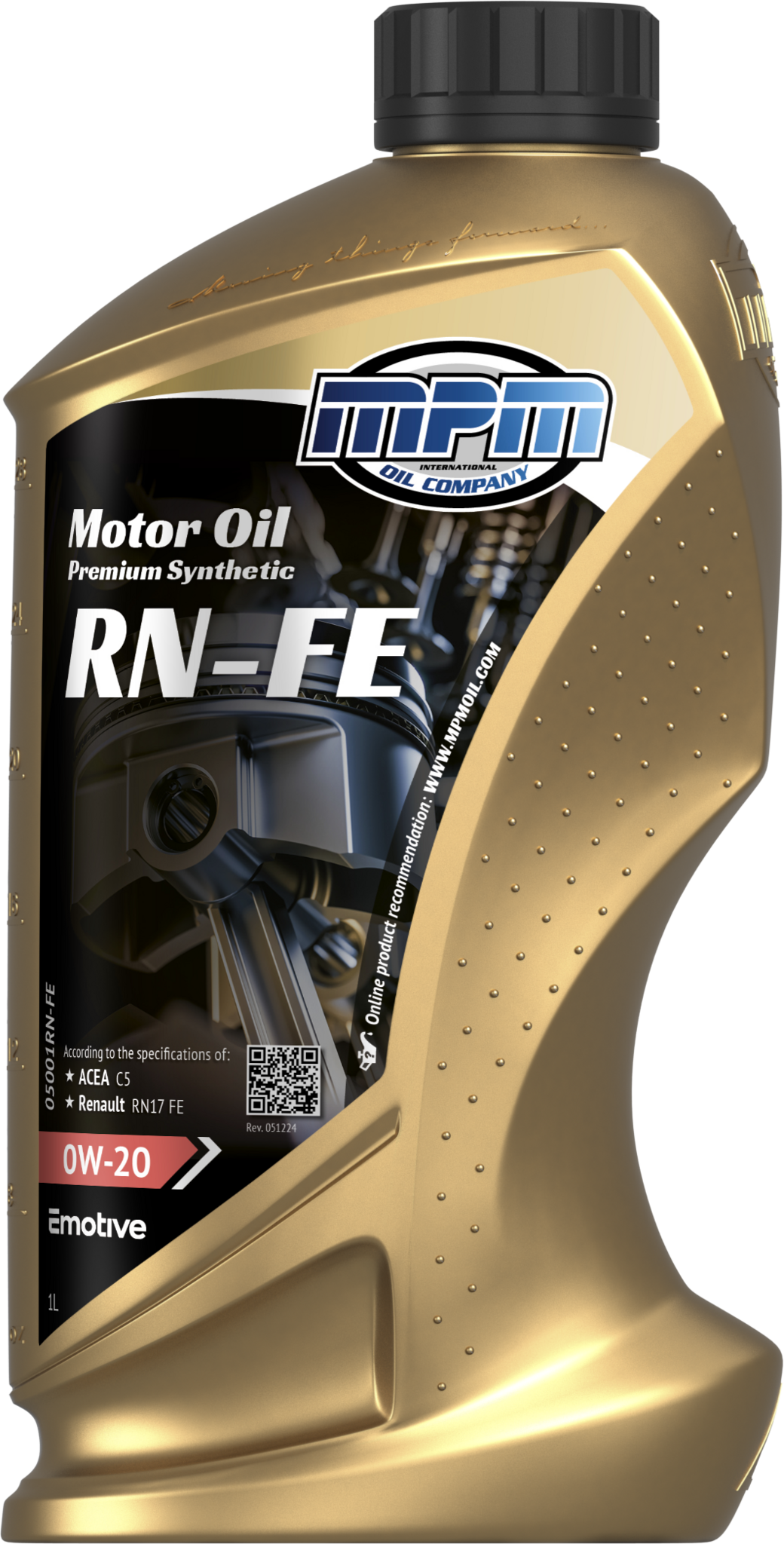 MPM Motorolie 0w20 RN-FE Premium Synthetic I 1 liter I 05001RN-FE