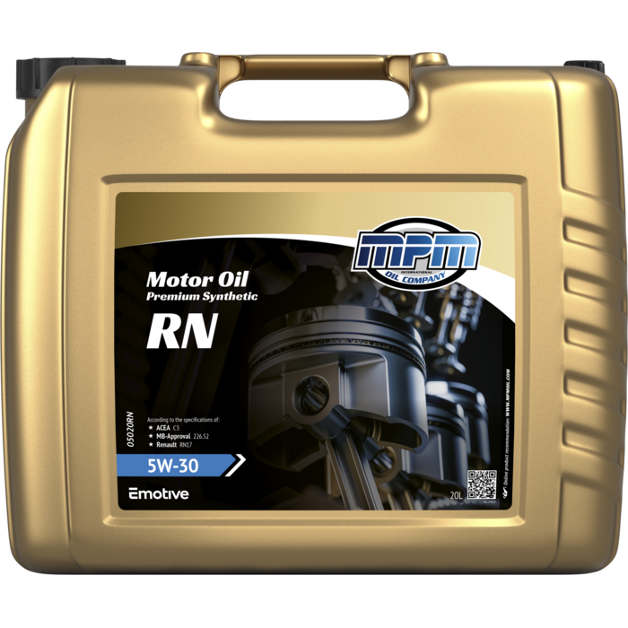 MPM Motorolie 5W30 RN Premium Synthetic| 20 Liter | 05020RN