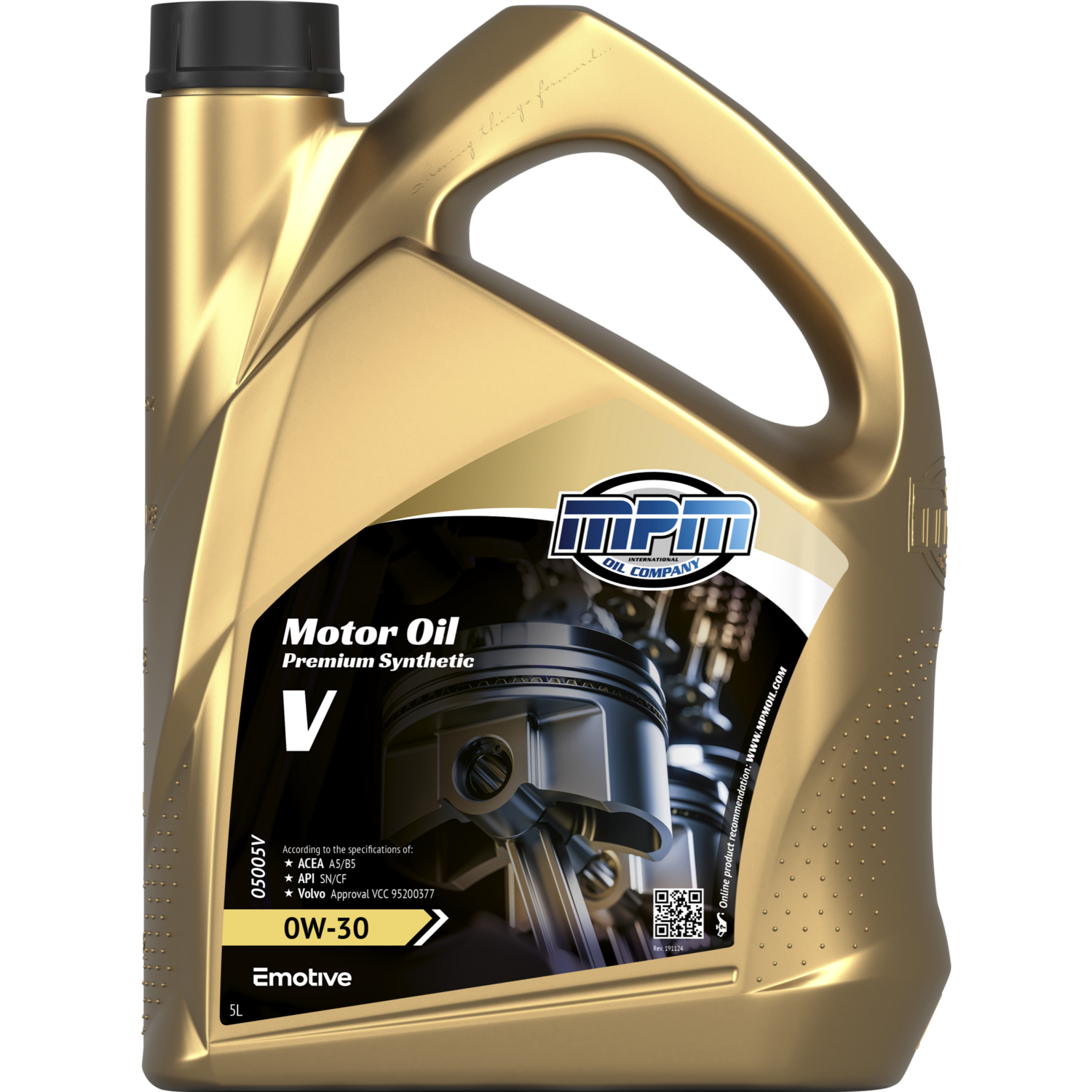 MPM Motorolie 0w30 a5./b5 Volvo, Honda, Mazda | 5 Liter | 05005V