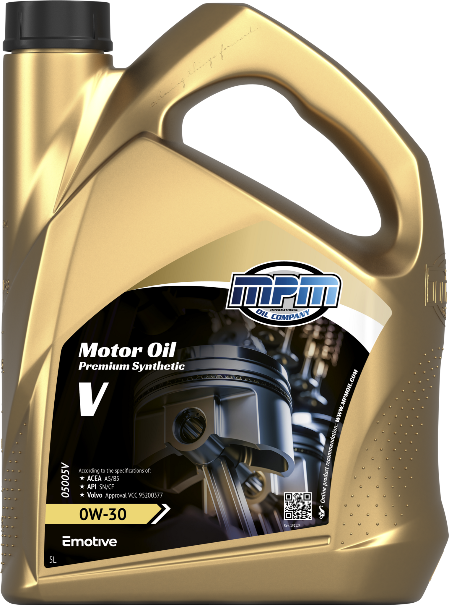 MPM Motorolie 0w30 a5/b5 Volvo, Honda, Mazda | 5 Liter | 05005V