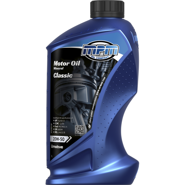 MPM Motorolie 20W50 Multi Grade Classic | 1 Liter | 01001B