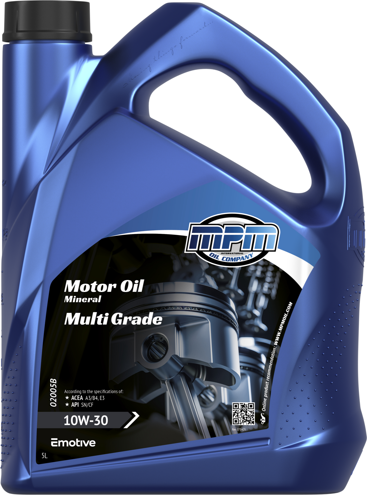 MPM Motorolie 10w30 Multi Grade | 5 Liter | 02005B