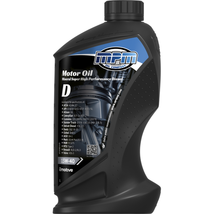MPM MOTOROLIE 15W-40 SUPER HIGH PERFORMANCE DIESEL 1 LITER 03000D