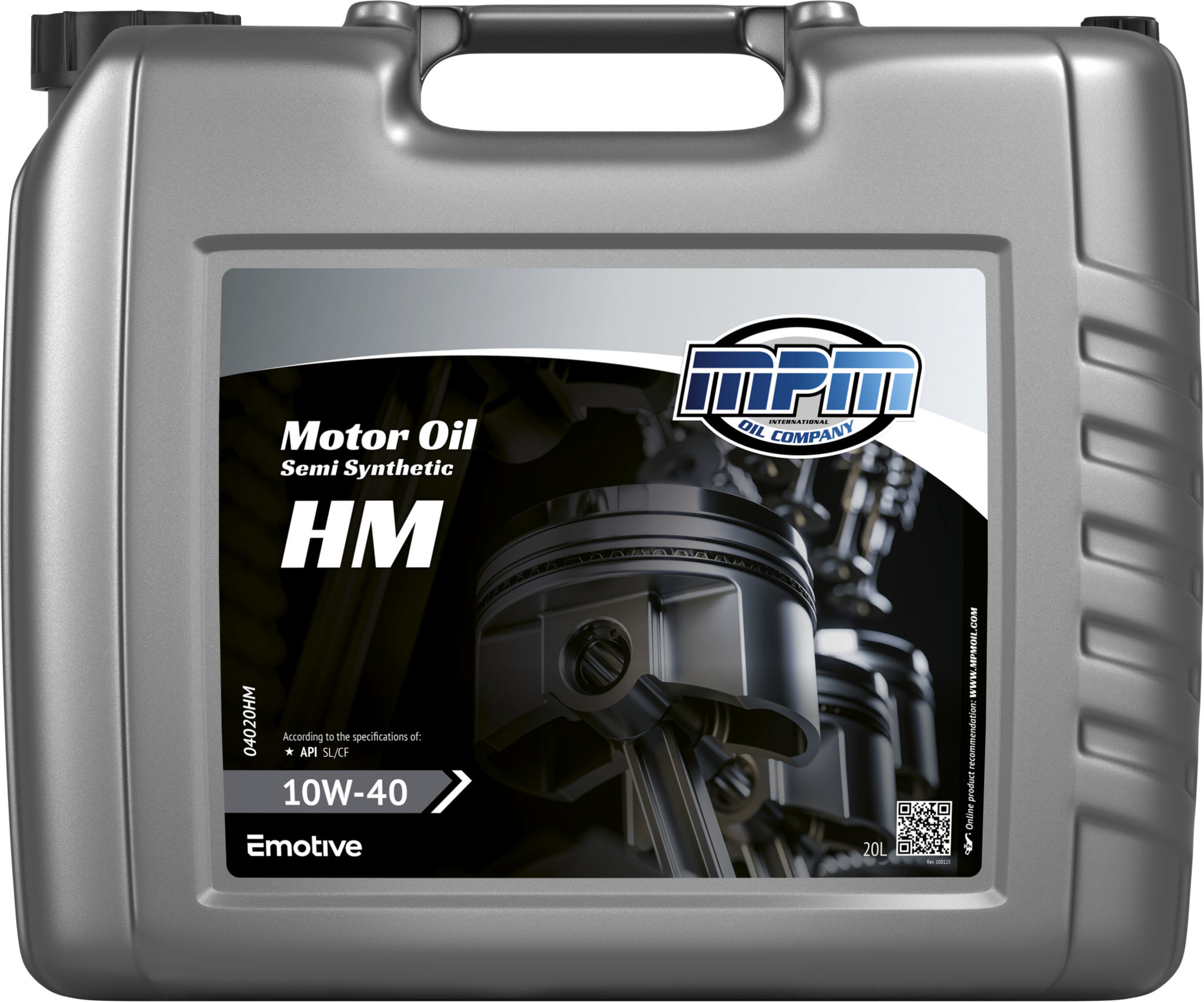 MPM Motorolie 10w40 half synthetisch hoge km stand | 20 Liter | 04020HM