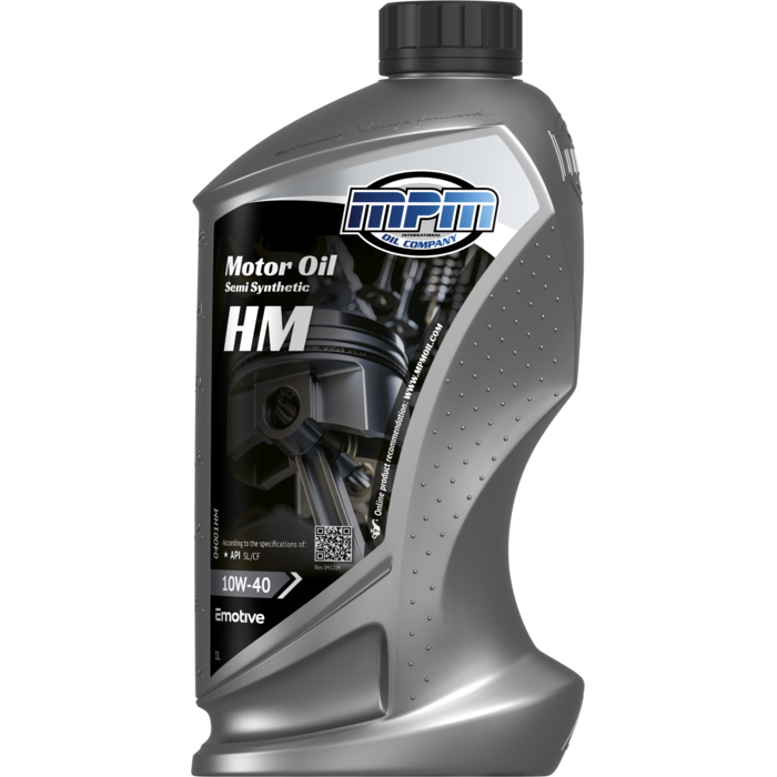 MPM Motorolie 10w40 Semi Synthetisch hoge km stand | 1 Liter | 04001HM