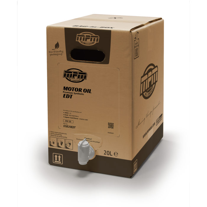 MPM Motorolie 0w30 EDT Ford Premium Synthetic | 20 liter | Bag In Box | 05020EDT