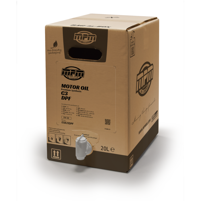 MPM Motorolie 5w30 C3 DPF Premium Synthetic | 20 liter | 05000DPF
