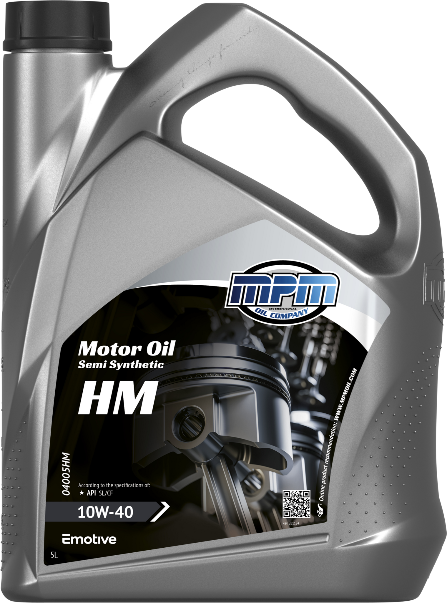 MPM Motorolie 10W40 Semi Synthetisch hoge km stand | 5 Liter | 04005HM