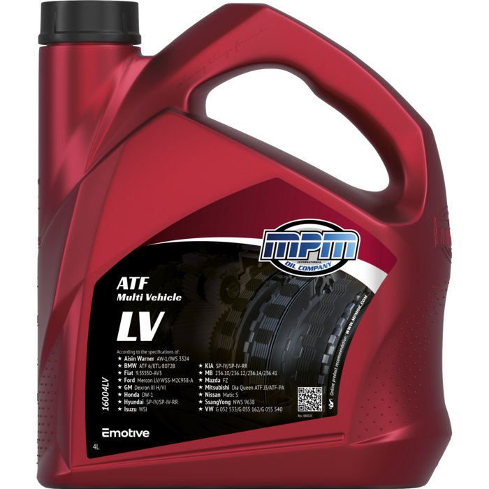 MPM Automatische Versnellingsbakolie ATF olie LV l 4 liter l 16004LV