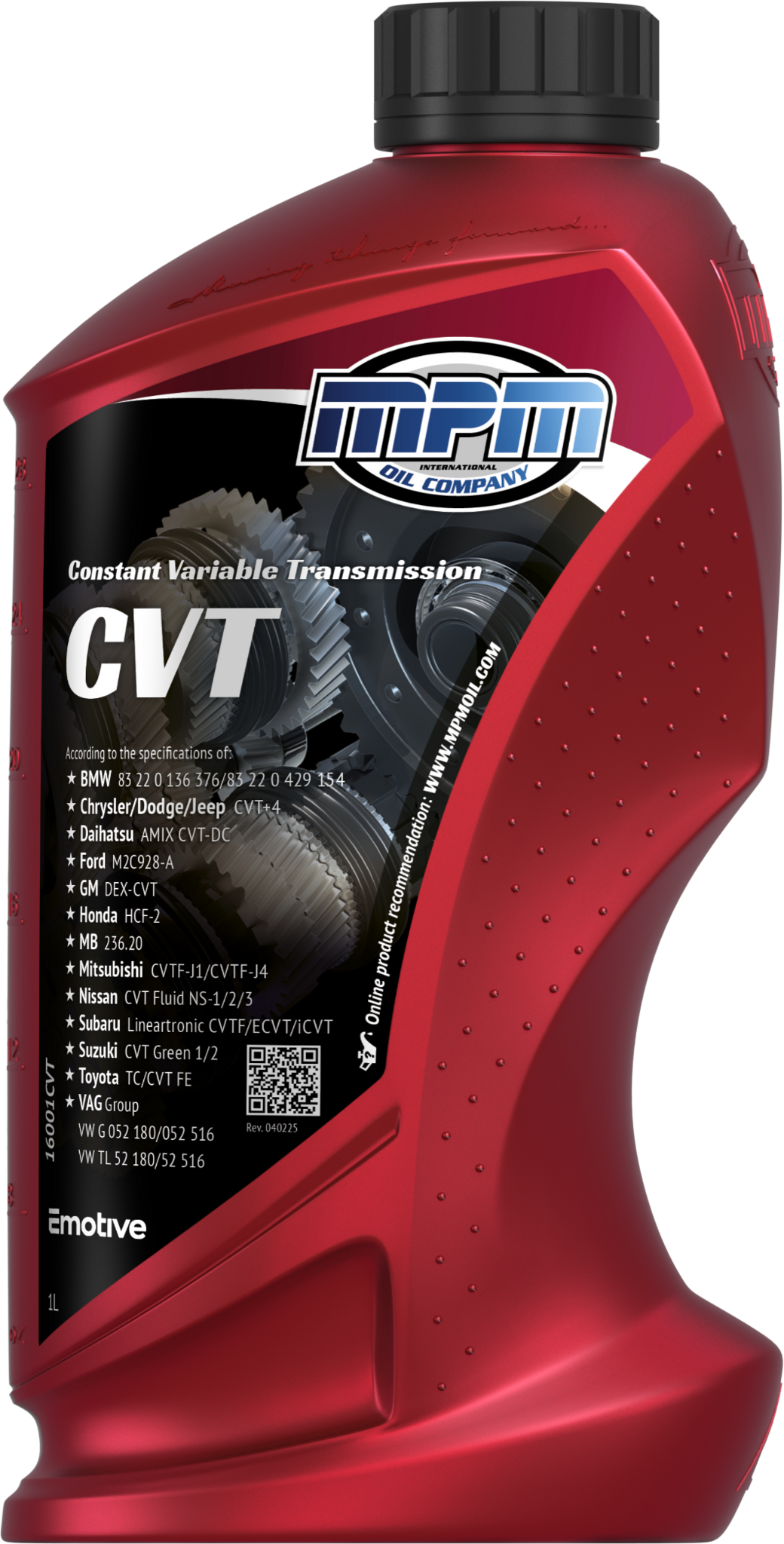 MPM Speciale CVT Versnellingsbakolie | 1 Liter | 16001CVT