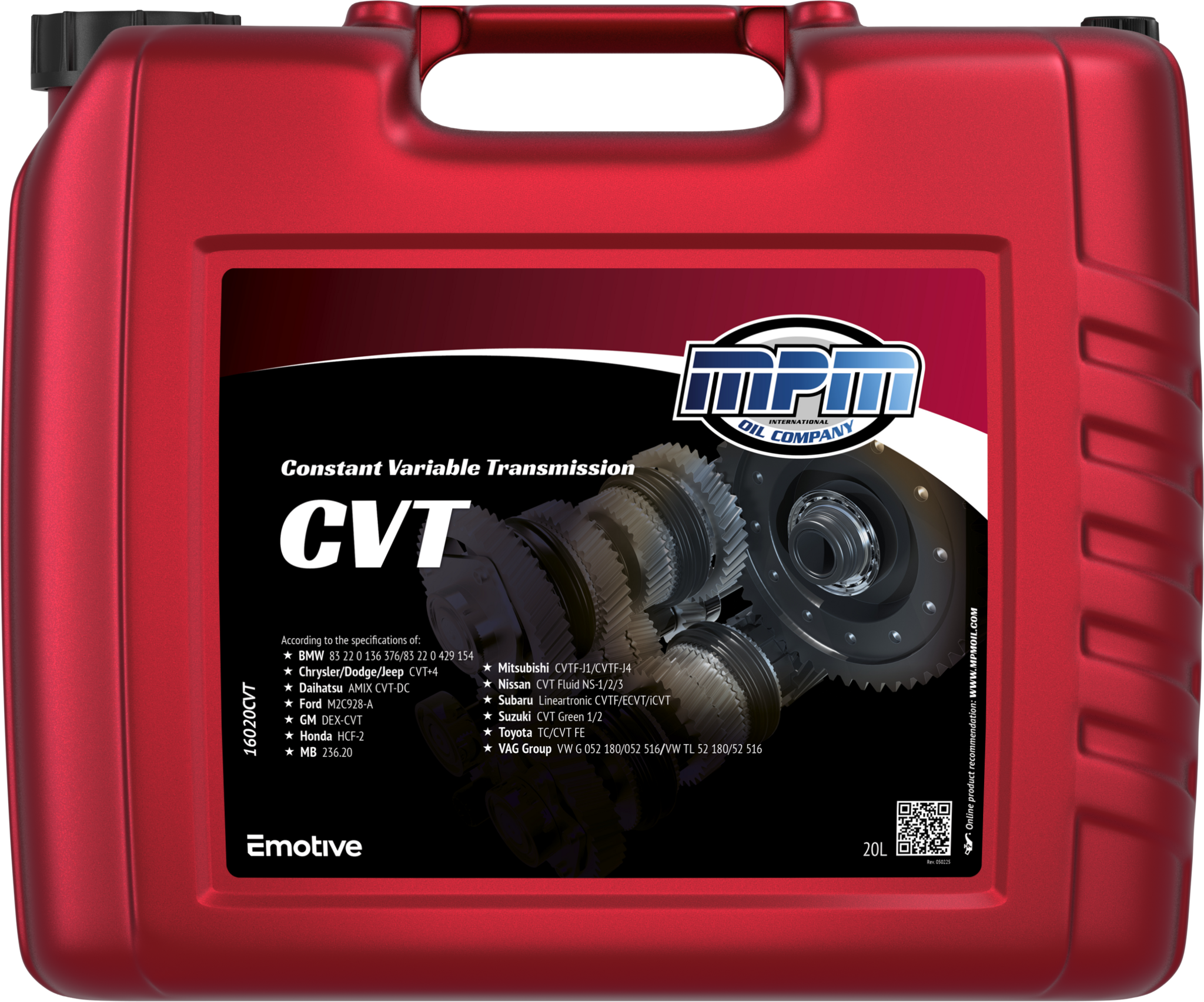 MPM Speciale CVT Versnellingsbakolie | 20 Liter | 16020CVT