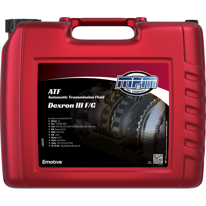 MPM ATF Automatic Transmission Fluid Dexron III F 16020
