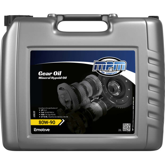 MPM Versnellingsbak Olie 80W90GL5 Mineraal | 20 Liter | 10020