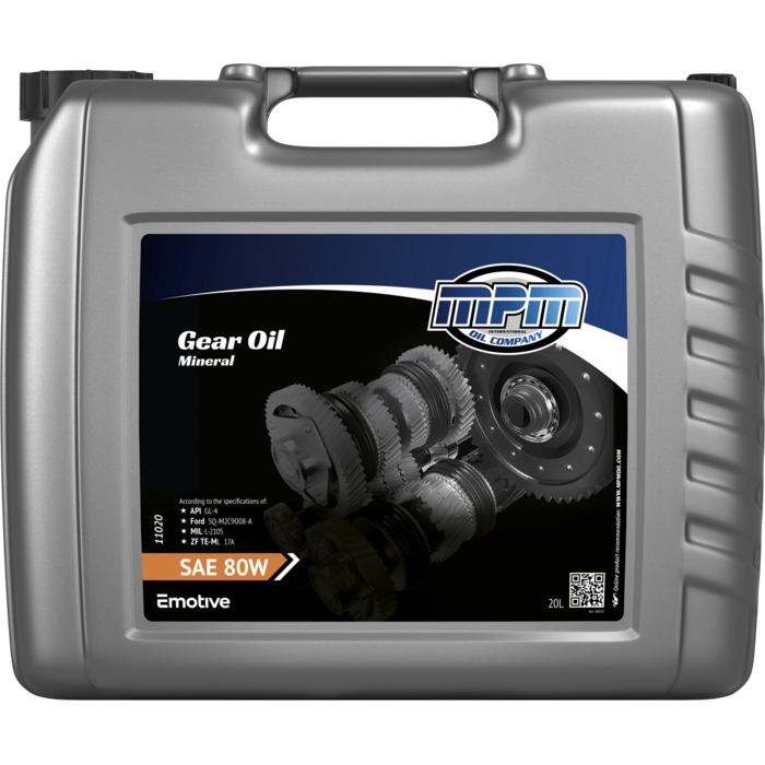 MPM Versnellingsbak Olie SAE 80W GL4 Mineraal | 20 Liter | 11020