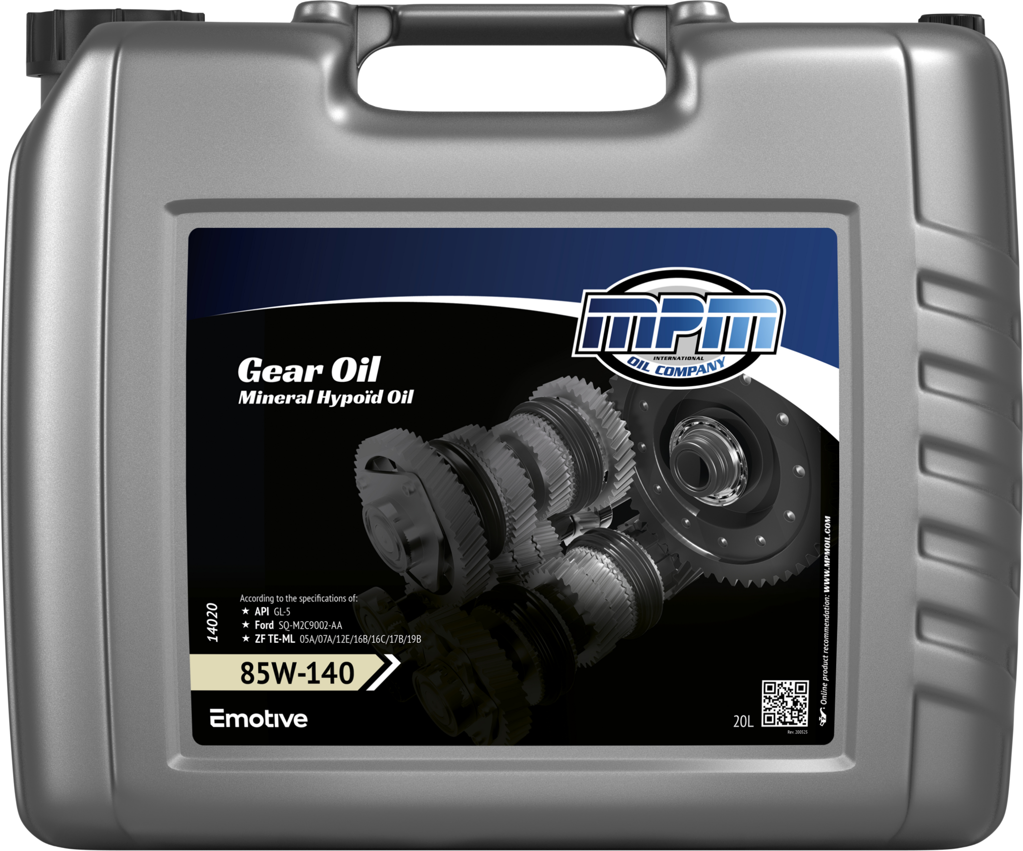 MPM Versnellingsbak Olie 85W140 GL5 Mineraal | 20 Liter | 14020