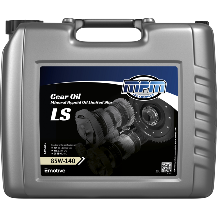 MPM Versnellingsbakolie 85W140 GL5 Mineraal | 20 Liter | 14020LS