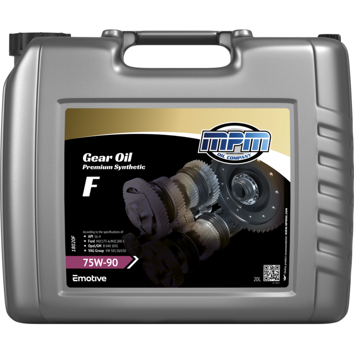 MPM Versnellingsbak Olie 75W90 GL4 Synthetisch S4 | 20 Liter | 18020F