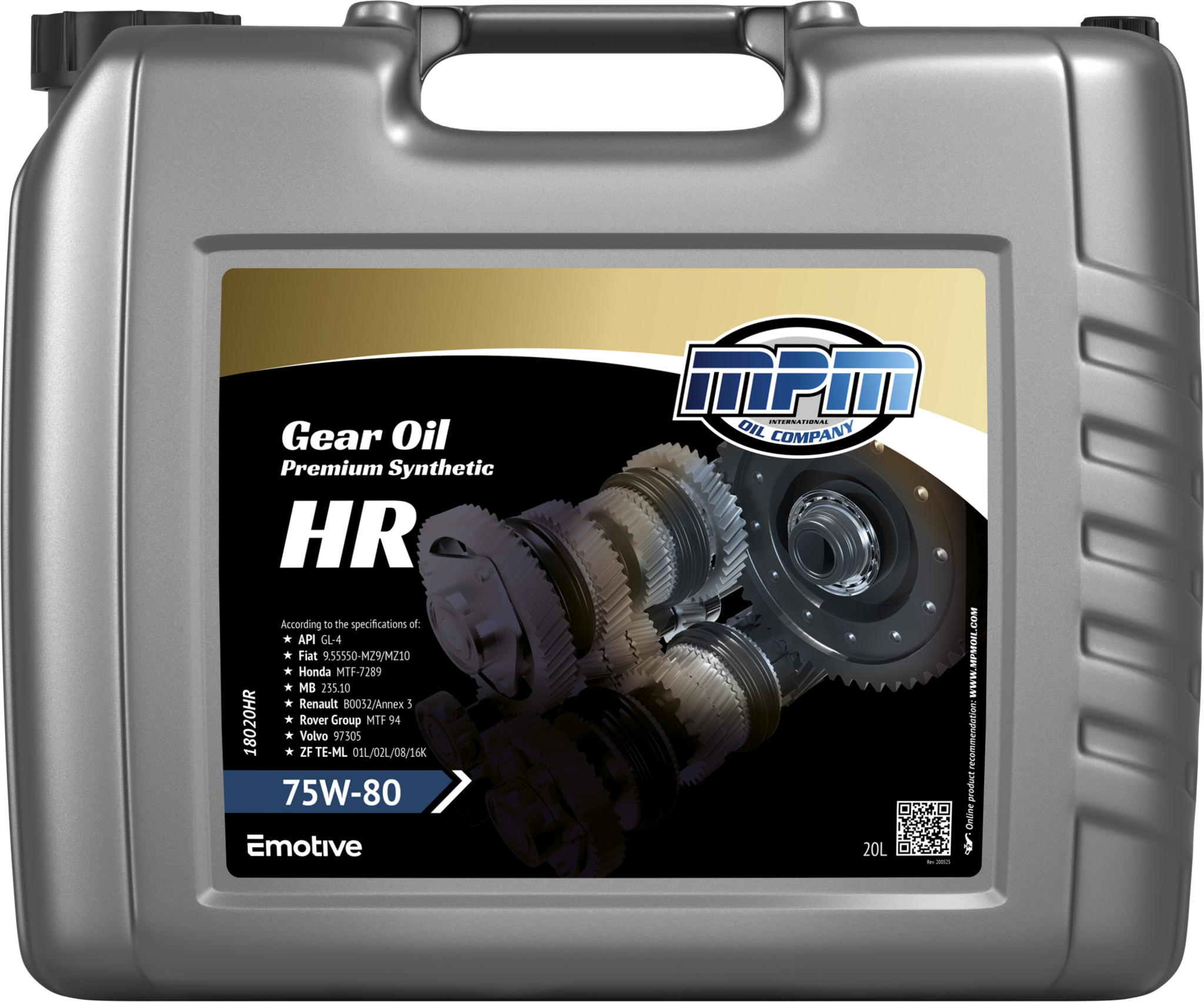 MPM Versnellingsbak Olie 75W80 GL4 Synthetisch Honda/Rover | 20L | 18020HR