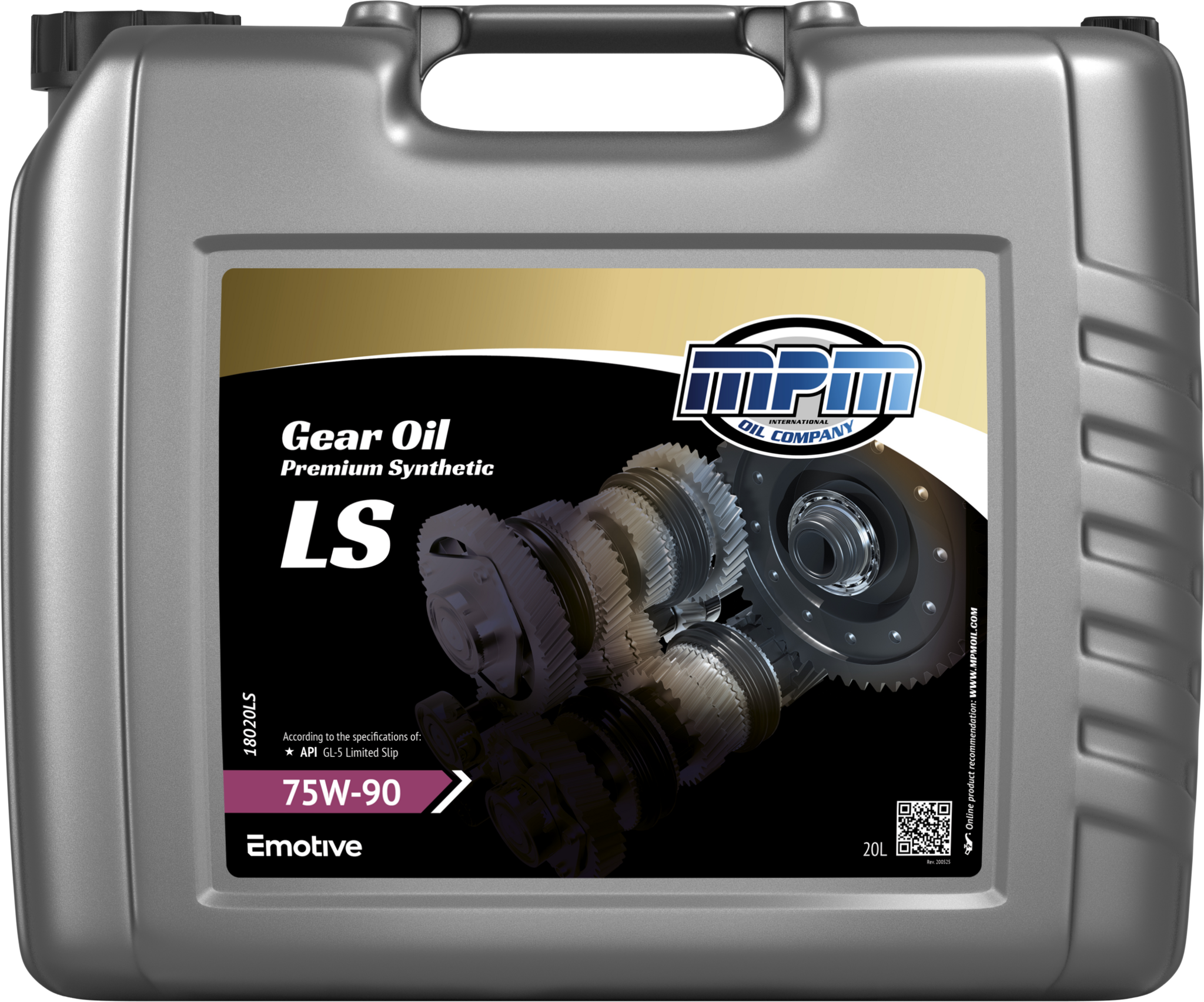 MPM Versnellingsbak Olie 75W90 GL5 Synthetisch Beperkte Slip | 20 Liter