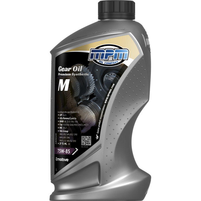 MPM Gearbox Oil 75W-85 GL-5 Prem.Synth.FE 1 ltr