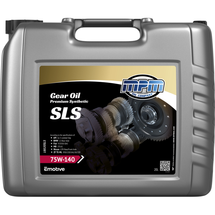 MPM Versnellingsbak Olie 75W140 GL5 Synthetisch Beperkte Slip | 20 Liter
