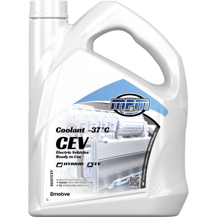 MPM Koelvloeistof elektrische voertuigen -37°C I 5 liter I 86005CEV