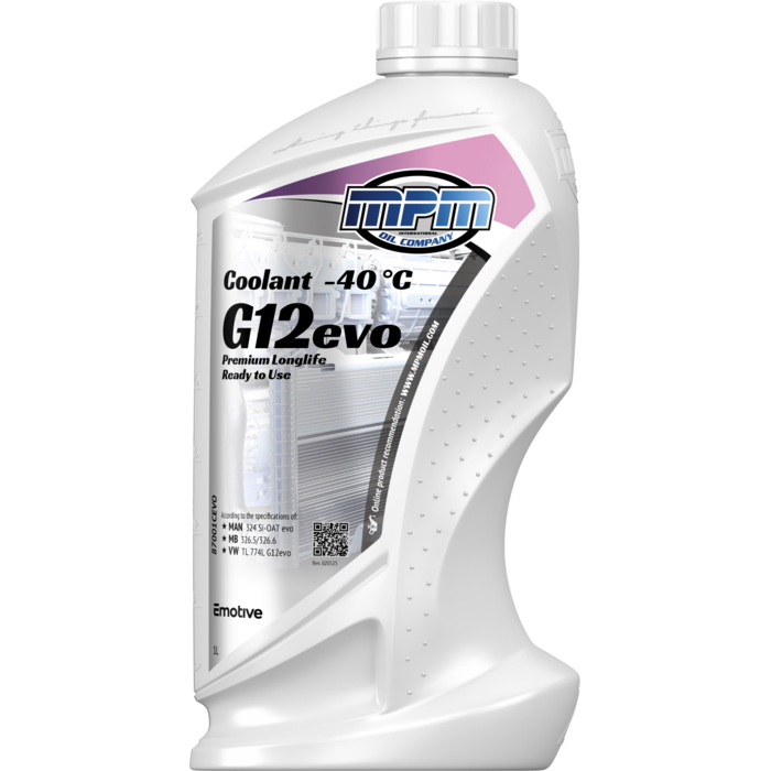 MPM Koelsvloeistof -40°C G12 EVO - 1 Liter 87000CEVO