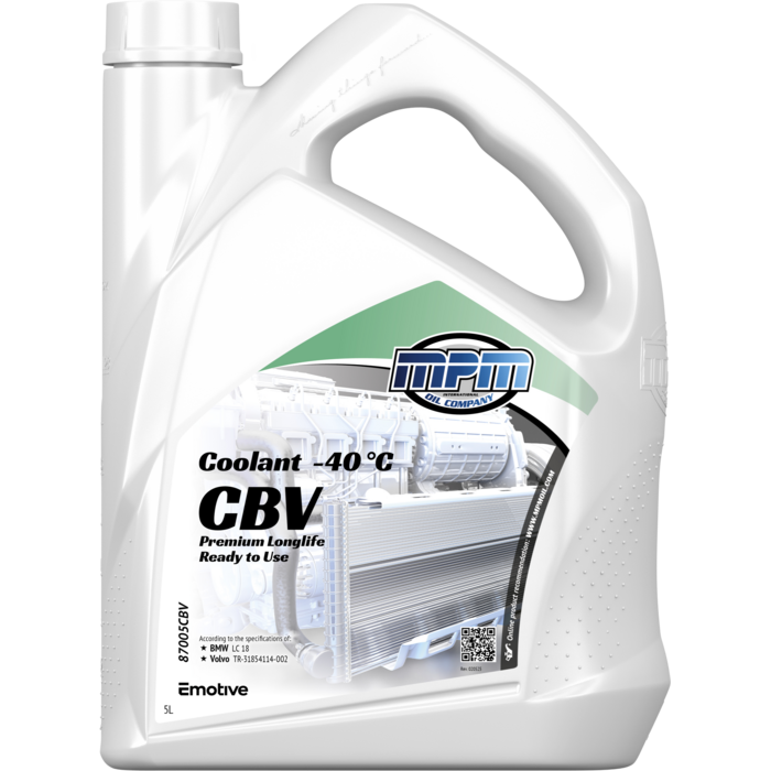 MPM Koelvloeistof -40°C BMW/Volvo - 5 Liter 87000CBV