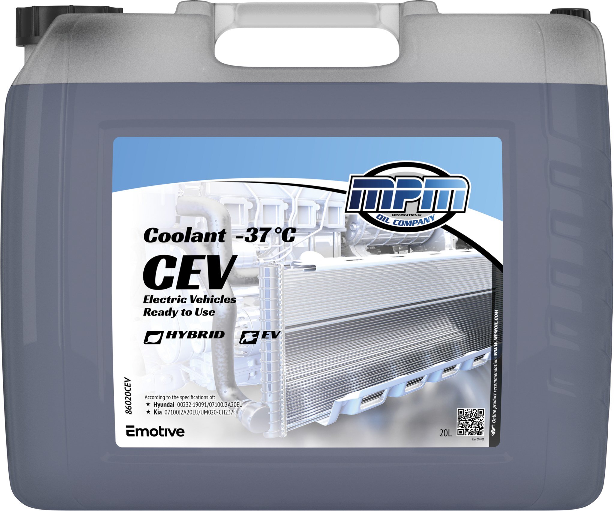 MPM Koelvloeistof elektrische voertuigen -37°C I 20 liter I 86020CEV