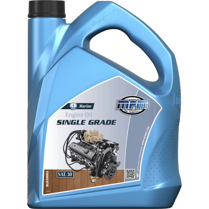 MPM Motorboot Motorolie SAE 30 FC-W Single Grade Mineraal | 5 Liter | BL030005