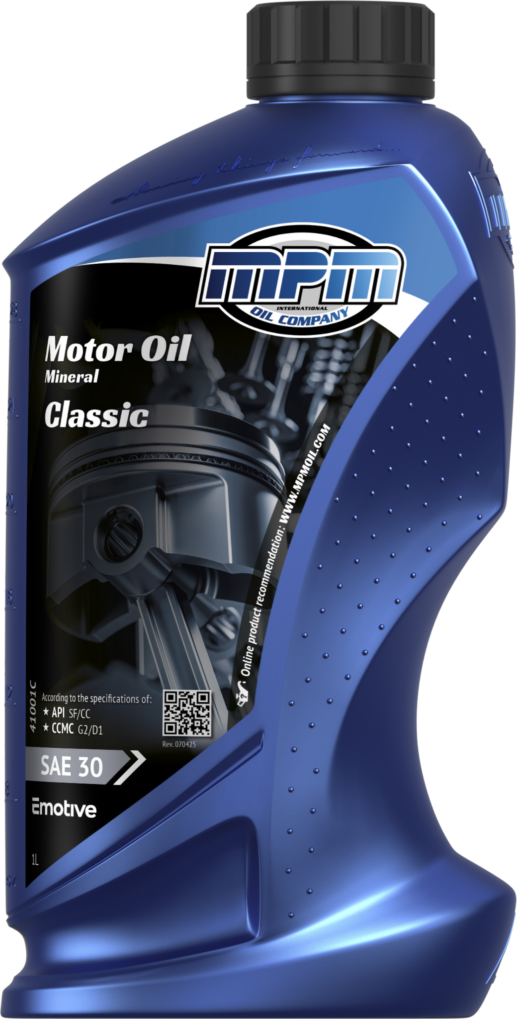 MPM Motorolie SAE 30 Super Single Grade Classic l 1 liter l 41000C